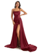 Mismatched Burgundy Mermaid Maxi Long Bridesmaid Dresses For Wedding Party,WG1637