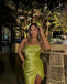 Sexy Green Sheath One Shoulder Mini Short Prom Homecoming Dresses Tight,CM1014