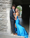 Sexy Blue Mermaid Side Slit Maxi Long Party Prom Dresses To Impress,Evening Dress,13406