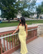 Simple Yellow Mermaid Maxi Long Party Prom Dresses To Impress,Evening Dress,13416