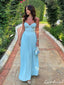 Pretty Blue A-line Sweetheart Long Party Prom Dresses To Impress,Evening Dress,13525