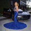 Gorgeous Blue Mermaid Long Party Prom Dresses To Impress,Evening Dress,13498