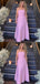 Gorgeous Pink A-line Long Party Prom Dresses To Impress,Evening Dress,13544