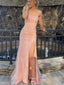 Elegant Mermaid Side Slit Maxi Long Party Prom Dresses,Evening Dress,13297