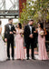 Elegant Pink Mermaid Spaghetti Straps Maxi Long Wedding Guest Dresses,WG1523