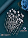 Handmade Rhinestone U-shaped Clip Dirty Braid Hair Accessories Flash Diamond Hair Fork for Women, HP535