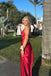 Sexy Red Mermaid V-neck Long Party Prom Dresses To Impress,Evening Dress,13510