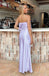 Light Purple Sheath Strapless Maxi Long Party Prom Dresses,Evening Dress,13291
