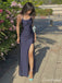 Sexy Navy Blue Mermaid Side Slit Long Party Prom Dresses To Impress,Evening Dress,13464