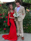 Pretty Mermaid Red Off Shoulder Maxi Long Party Prom Dresses To Impress,Evening Dress,13368