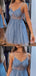 Sexy Blue A-line Spaghetti Straps Short Prom Homecoming Dresses,CM970