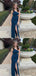 Sexy Blue Mermaid One Shoulder Long Party Prom Dresses To Impress,Evening Dress,13499