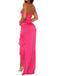 Sexy Hot Pink Sheath Spaghetti Straps Maxi Long Party Prom Dresses, Evening Dress,13205