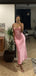 Sexy Sheath Pink Spaghetti Straps Maxi Long Party Prom Dresses,Evening Dress,13260