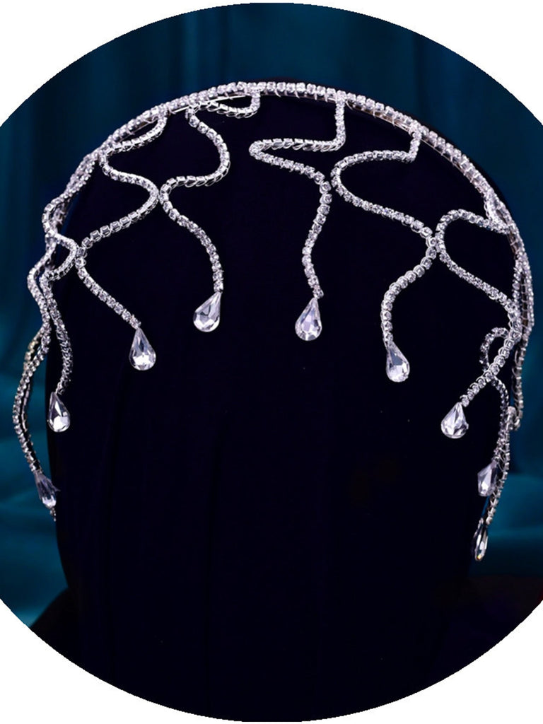 Shining Rhinestone Hair Band Forehead Hair Chain Accessories for Women, HP467
