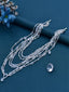 Sparkly Crystal Shoulder Chain with Detachable Layered Tassels, SG04