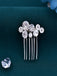 Sparkly Rhinestone Hair Accessories Hairpin Handmade Hair Comb Headwear Set, HP387