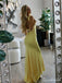 Sexy Yellow Mermaid Long Party Prom Dresses To Impress,Evening Dress,13526