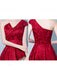 Burgundy One Shoulder Homecoming Dresses,Cheap Short Prom Dresses,CM902