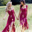 Cheap Simple Formal Chiffon Side Split Floor Length Custom Make Discount Long Bridesmaid Dresses, WG178