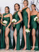 Mismatched Emerald Green Mermaid Long Bridesmaid Dresses,WG1269