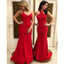 Mismatched Red Mermaid Cheap Long Bridesmaid Dresses,WG1181