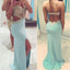 Most Popular Junior Backless Sexy Mermaid Blue Sweet Heart Long Prom Dress, WG209