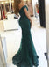 Off Shoulder Dark Red Lace Beaded Evening Mermaid Prom Dresses, Long Sexy Party Prom Dress, Custom Long Prom Dresses, Cheap Formal Prom Dresses, 17132