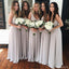 On Sale Simple Off Shoulder V Neck Elegant Formal A Line Custom Make Cheap Bridesmaid Dresses, WG165