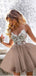 See Through Spaghetti Straps Short Homecoming Dresses Online, Cheap Short Prom Dresses, CM867