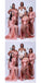 Sexy Mermaid Side Slit Cheap Maxi Long Bridesmaid Dresses,WG1500