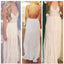 Simple Cheap Open Back Formal V Neck Junior Floor Length A Line Prom Dresses, WG248