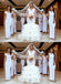 Simple White Mermaid Side Slit Cheap Long Bridesmaid Dresses,WG1406
