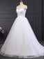 Spaghetti Straps White Cheap Wedding Dresses Online, Cheap Bridal Dresses, WD500