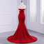 Sweetheart Sexy Red Mermaid Evening Prom Dresses, Popular Unique Party Prom Dress, Custom Long Prom Dresses, Cheap Formal Prom Dresses, 17169