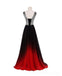 V Neck Beaded Chiffon Ombre Cheap Long Evening Prom Dresses,  Custom Sweet16 Dresses, 18400