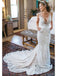 V-neck Lace Mermaid Cheap Wedding Dresses Online, Cheap Lace Bridal Dresses, WD478