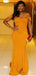 Yellow Mermaid Off Shoulder Cheap Long Bridesmaid Dresses Online,WG1466